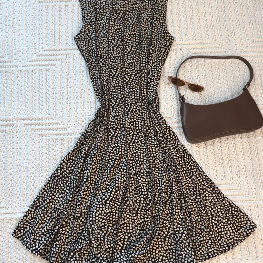 y2k forever espresso bean pleated midi dress - Picture 5 of 6